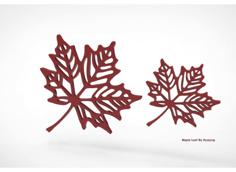 Maple Leaf ♥ Decoration 3D Printer Model