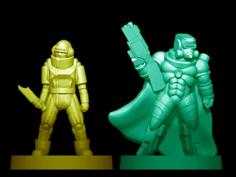 Pocket-Tactics: Guild Bounty Hunter And Penal Colonist 3D Printer Model