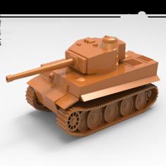 Tiger Tank World War II 3D Printer Model