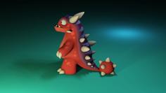 (No Support) Genetic Mix Dinosaur 3D Printer Model