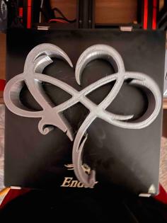 Infinity Heart Wall Art 3D Printer Model