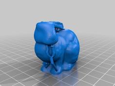 Rabbit With Ears Down With Support 3D Printer Model