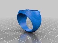 One Piece Luffy Flag Ring 3D Printer Model