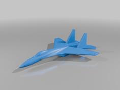 Sukhoi Su-35 Flanker-E Jet Fighter 3D Printer Model