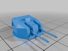 Royal Navy QF 6-inch Mark N5 Gun 3D Printer Model