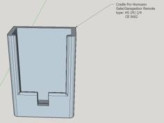 Hormann HSM4 Remote Cradle 3D Printer Model