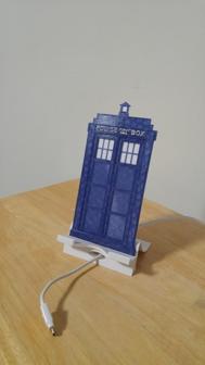 Dr. Who TARDIS Phone/tablet Stand 3D Printer Model