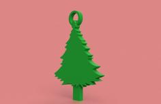 Christmas Tree Key Chain 3D Printer Model