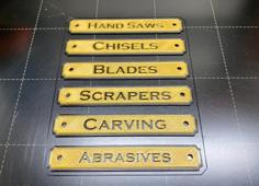 Name Plates For The Workshop 3D Printer Model