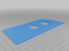 Virtual Pinball Button Guard And Hole Drilling Template 3D Printer Model