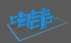 Grim Dark Railings For Tabletop 28mm / Grim Dark Sci-Fi 3D Printer Model