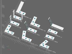 Customizable Brackets 3D Printer Model