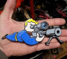 Fallout 4 Sniper Pin 3D Printer Model