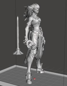 Storm Giant Female 3D Printer Model