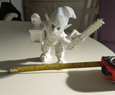 Evil Jason Gnome With Chainsaw 3D Printer Model