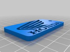 Honda Keychain 3D Printer Model