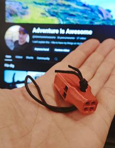 Backpacking Whistle – Extremely Loud 3D Printer Model