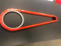 420 Roller Chain. Modular, With Chain Lock And Sprockets 3D Printer Model