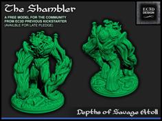 The Shambler – 28mm Gaming – Depths Of Savage Atoll 3D Printer Model