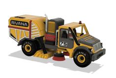 Yellow Street Sweeper Truck 3D Printer Model