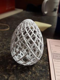 Mirror Helix Lattice Dragon Egg 3D Printer Model