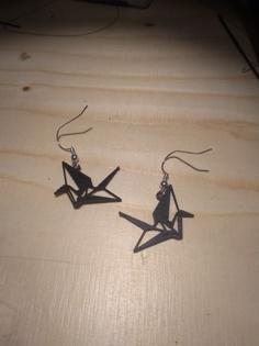 Cranebird Earring 3D Printer Model