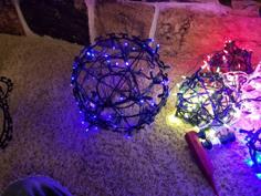 Large Light Ball, Christmas, Holiday, Decor 3D Printer Model