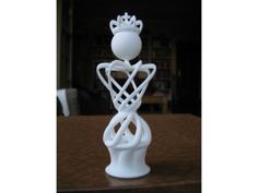 King Of My Abstract Chess Set Design 3D Printer Model