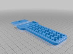 3D Printable Bed Scraper With Replaceable Blade And Click-Lock System 3D Printer Model