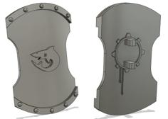 Shark Shields For Mini Wargames 40k 3D Printer Model