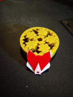 Fox Brooch 3D Printer Model