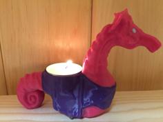 Seahorse Tealight 3D Printer Model