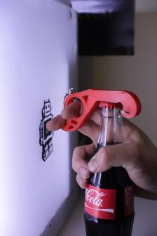 Smart One Handed Bottle Opener 3D Printer Model