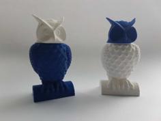 Owl Statue Geocache 3D Printer Model