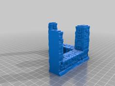 Grave Yard Fence With Articulated Gate 3D Printer Model