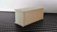 20-Feet Container N-Scale 3D Printer Model