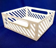 Slanted-hole Basket 3D Printer Model