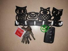 Wall Key Holder – Owls 3D Printer Model