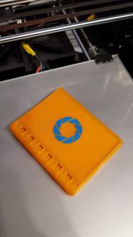 Folding Wallet Cassette With “Aperture Laboratories” Logo From Portal 3D Printer Model