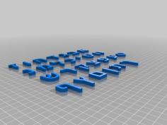 Hebrew Letters – Full Set And Individual Letters 3D Printer Model