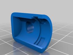 C64 Angled Power Connector Shell 3D Printer Model