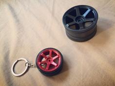 Wheel Keychain Or R/C 3D Printer Model