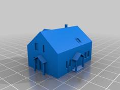 Finnish Modern House 1:300 And 1:600 3D Printer Model