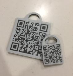 Rick Roll QR Code Keychain! 3D Printer Model