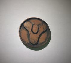 Destiny Logo Badge / Coin 3D Printer Model