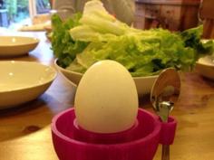 Egg Cup With Eggshell Holder And Spoon Holder 3D Printer Model