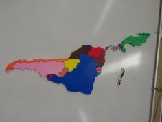 Map Of Central America And South America 3D Printer Model