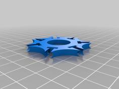 Customizable Pushpin Shuriken 3D Printer Model