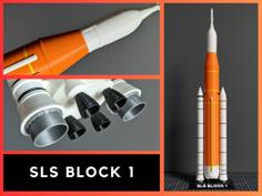 SLS Block 1 (Artemis-1) 3D Printer Model