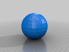 Celestial Sphere 500 Brightest Stars Star Projector (originally By Sphynx Dec2 2012) 3D Printer Model